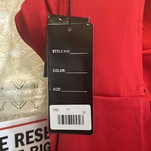 Red Cinderella evening gown size 18